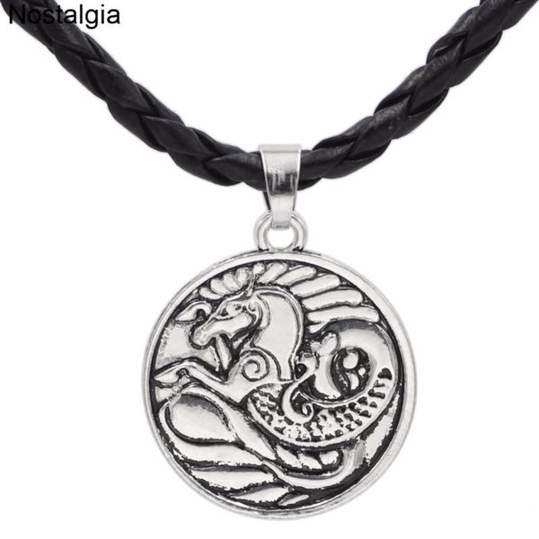 

chains nostalgia animal seahorse amulet necklaces pendants spiritual wicca tribal gothic jewelry, Silver