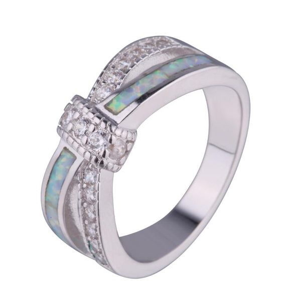 

wedding rings mystic rainbow fire opal for women lady white gold filled party engagement love ring anel valentine's day, Slivery;golden