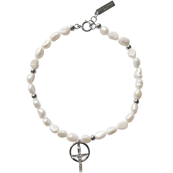 

hip hop billions necklace cross neck strass clavicle women's current fashion jewelry feminine gifts 91qy, Silver