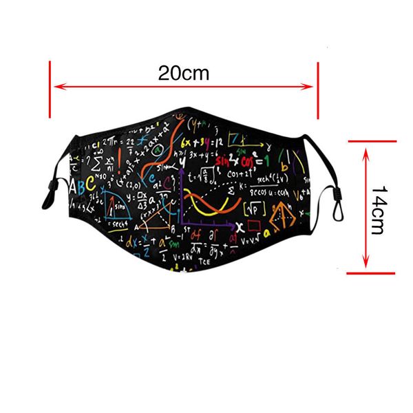 

factory newpm2.5 funny air face breathable filtration reusable cotton mouth mask respirator fashion 3d formula printed m