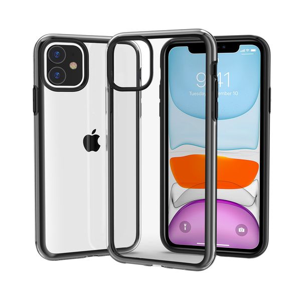 

for iphone 11 case crystal clear case slim soft tpu hard pc back cover bumper phone case for iphone 11 pro max