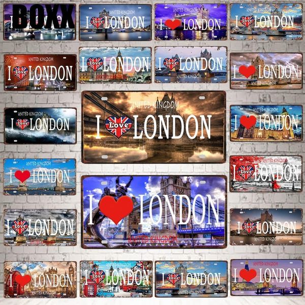 

30x15см лондонская городская башня бридженравел сувенир урожай металлический знак бар стены домашнего магазина декор ретро плакат
