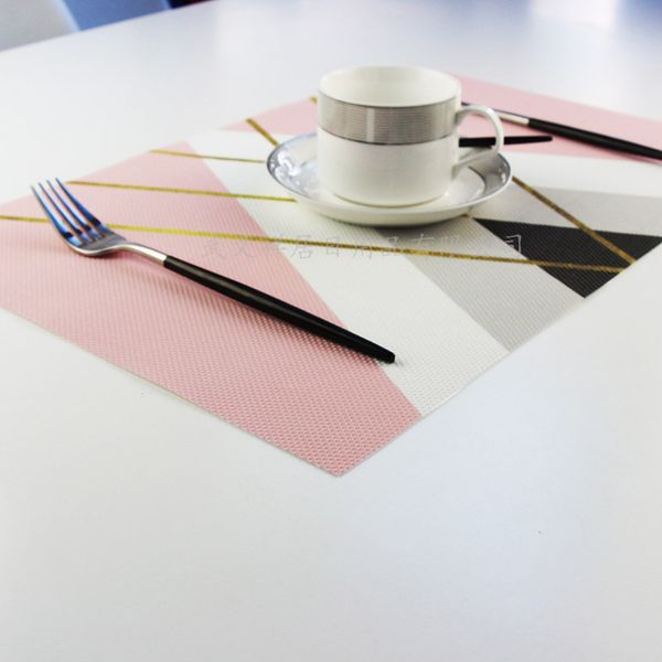 

pvc printing diamond table mat elk placemat geometric figure colour place pads superior quality with various styles 4xj j1