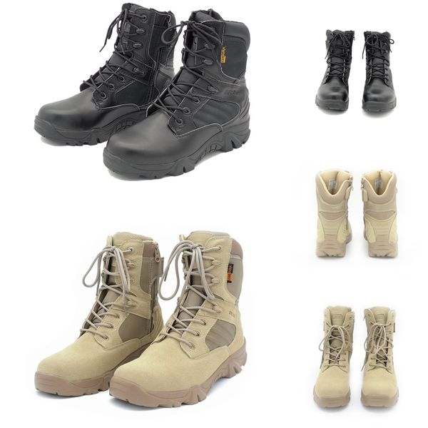 

2021 men cowhide suede delta tactical military boot outdoor high-desert combat boots mens shoes size 39-46, Black
