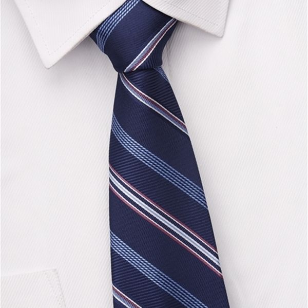 

kkvmen's business suit wear work stripe polyester l bank interview tie, Blue;purple