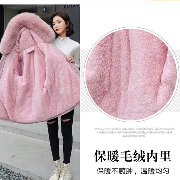 

winter new women's down cotton jacket korean style overcomes the short style waistline shows thin and thick cotton coat q1217, Black