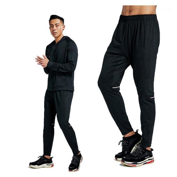 

running pants men joggers fashion compression sport trousers gym training workout exercises breathable fitness long pants1, Black;blue