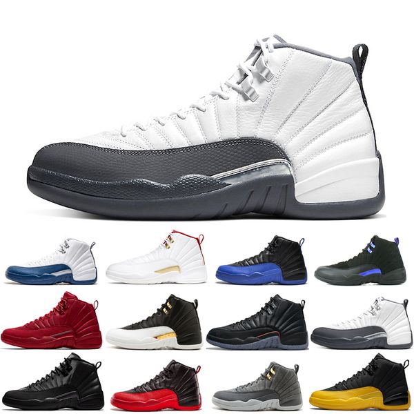 

2022 man basketball shoes 12 12s black purple blue stone cny dark concord grey fiba flu french gamma gym red o-black reverse taxi the master, White;red