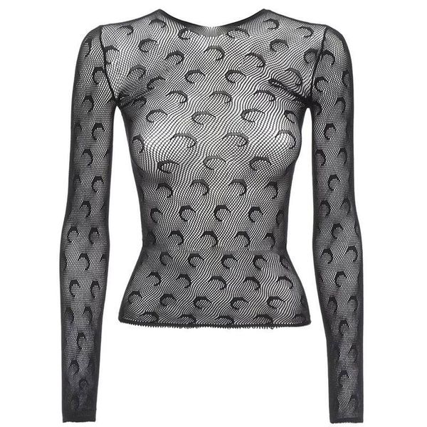 

women's sailor moon moon lace mesh t-shirt cosplay see-through mesh camisas femininas clubwea undershirt streetwear, White