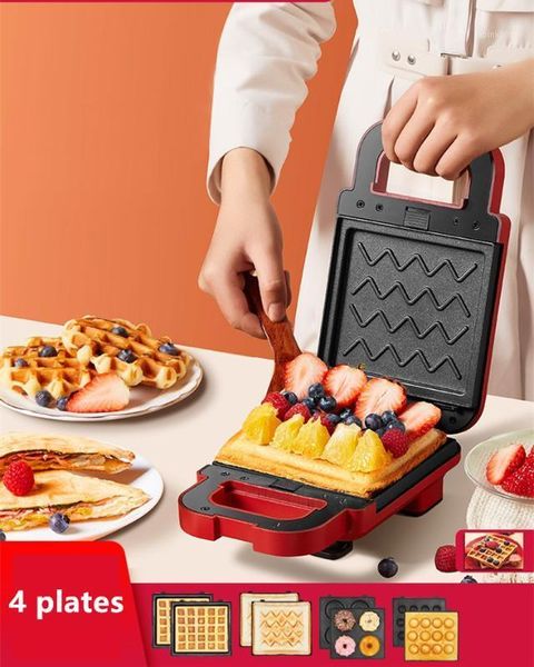 

bread makers 220v multi electric waffle non-stick toaster sandwich baking machine breakfast maker eu/uk/au/us1