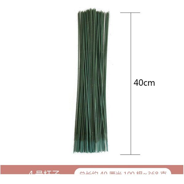

10pcs 18/25/40cm artificial green flower stem diy floral material handmade wire stem accessoies for wedding home de jllvvh
