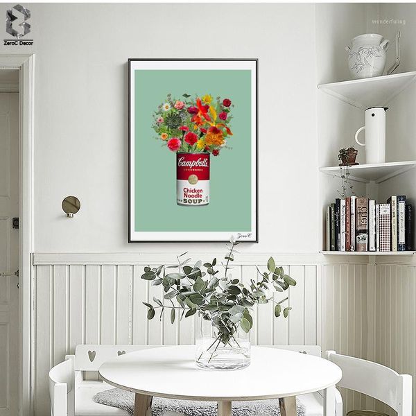 

nordic art posters and prints flower wall art canvas painting pictures for living room artwork home decor1