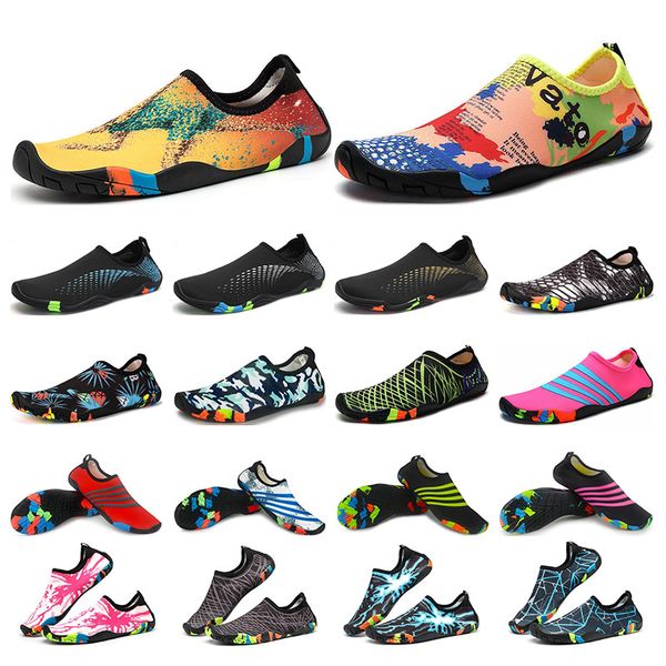 

mens swimming diving outdoor wading shoes soft-soled creek sneakers black red barefoot skin snorkeling fitness womens trainers