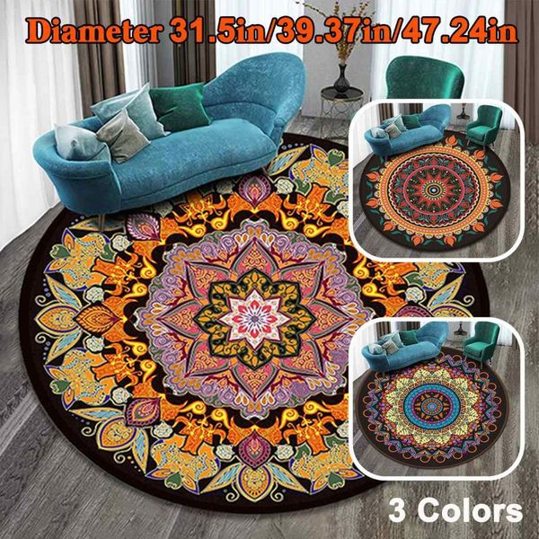 

carpets round non-slip welcome foot pad bedroom study room floor rugs prayer mattress retro muslim and