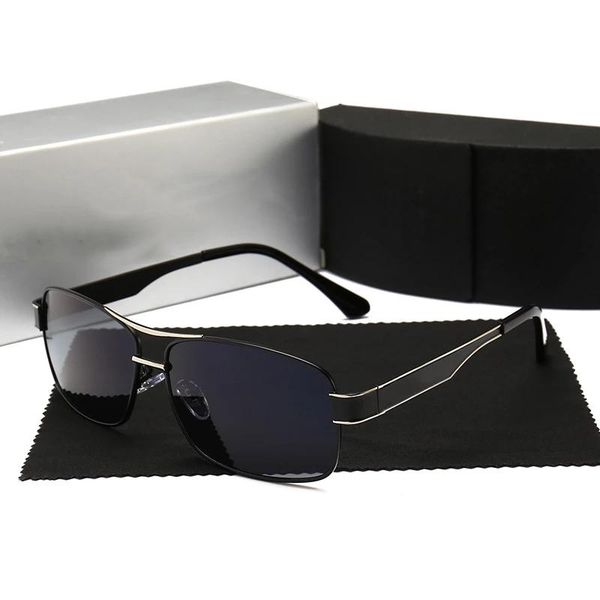

sunglasses polarized men designer classic retro driving coating sun glasses gafas de sol hombre 553, White;black