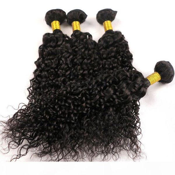 

virgin mongolian hair bundles human hair weaves jerry curly wefts 8-34inch unprocessed brazilian indian peruvian weaving har extensions mink, Black