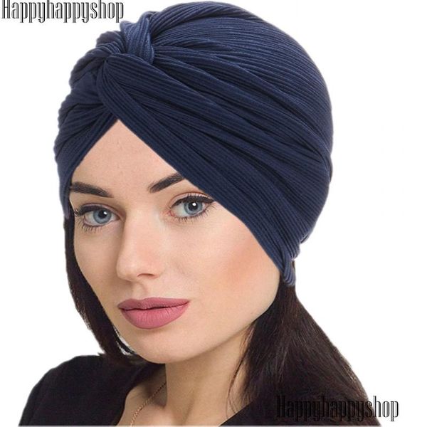 

мода плиссированные крестные шапки сплошной цвет индия тюрбаны шляпы исламская мусульманка подчеркивает головку крышка головы обернуть вечер, Blue;gray