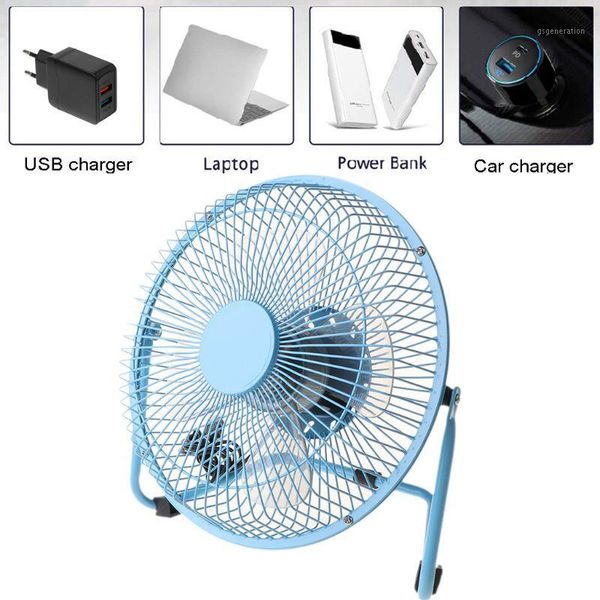 

gadgets metal 8 inch portable usb fan with 2 speeds personal cooling for home office1