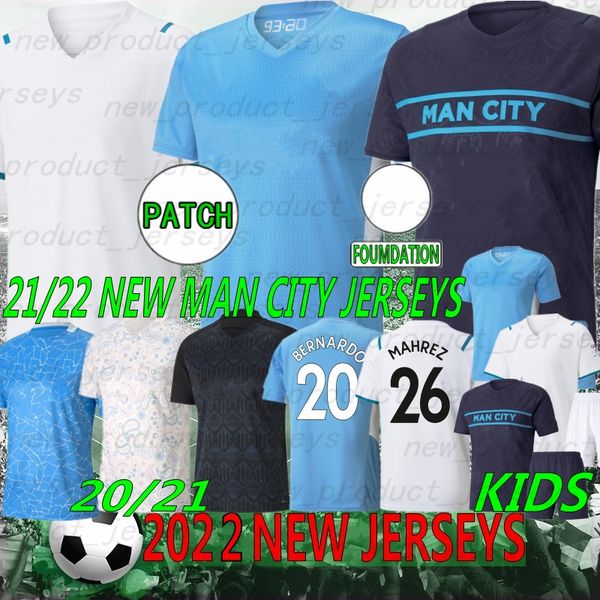 

thai 21/22 pl bernardo foden gundogan soccer jerseys city sterling de bruyne kun aguero grealish football shirt g. jesus mahrez rodrigo mend, Black;yellow