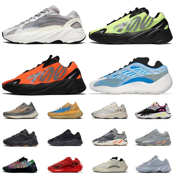 

new mens womens static reflective geode runner 700s kanye shoes utility black inertia magnet tephra vanta leather trainers sneaker