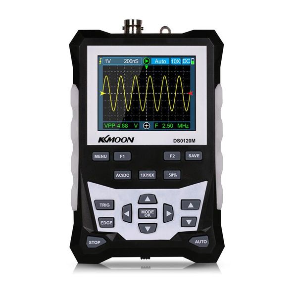 

kkmoon ds0120m 320x240 hd 2.4in tft digital oscilloscope 120mhz bandwidth 500msa/s sampling rate with backlight waveform storage