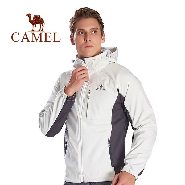 

camel men outdoor softshell hiking jacket waterproof breathable windbreaker hunting fishing camping climbing hiking jacket q1207, Black;brown