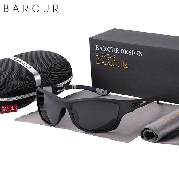 

sunglasses barcur tr90 driving men ski sport polarized women sun glasses fashion uv400, White;black