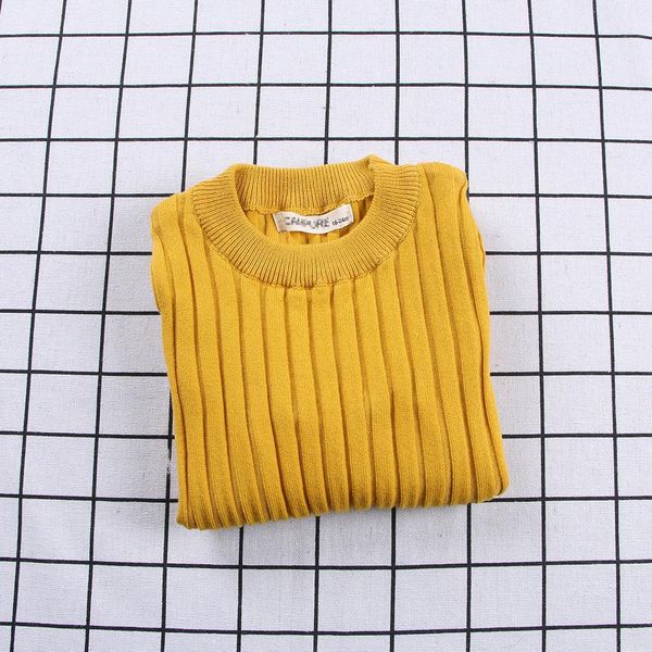 

2020 autumn baby kids sweaters boys pullover girls ribbed baby sweater cotton o neck winter children clothing wmthqe, Blue