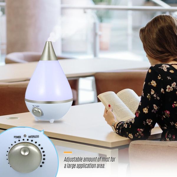 

cool mist humidifier diffuser with colorful light 3l water tank air humidifier adjustable amout of mist for home office h sqcgxw
