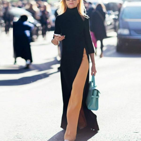 

women knit stretch dress sizexl, Black;pink