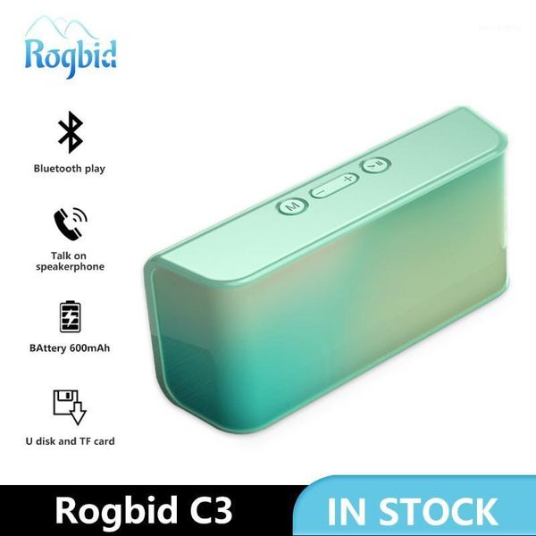 

rogbid c3 wireless bluetooth speaker outdoor portable speakers sports rechargeable battery aux tf fm radio computer speaker1