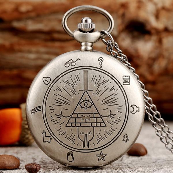 

eye of providence providence town thourgle devil chardz pocket watch house hourcity bill chipher time time gem ожерелье подвеска часы подарк, Slivery;golden