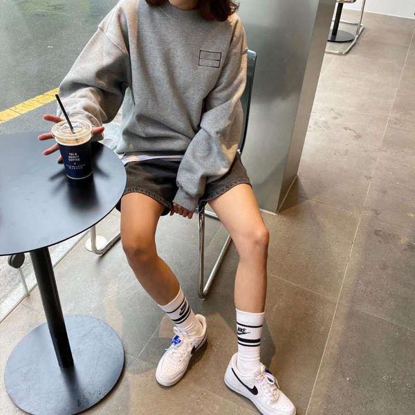 

2021ss streetwear men women brand designer fashion co-branded tokyo crew neck n&s logo for hoodies and hoodie retro sweater iisjl, Black