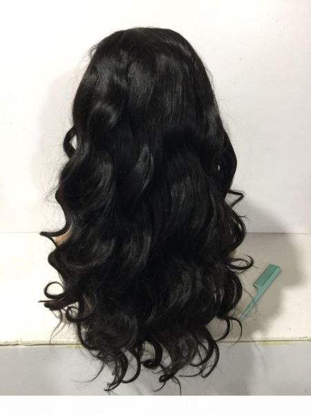 

glueless and glue full lace human hair wigs with bangs virgin brazilian body wave human hair lace front wig with bangs for women, Black;brown
