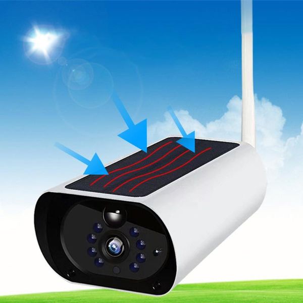 

solar wireless wifi surveillance camera network camera mobile phone remote outdoor monitor 4x zoom solar
