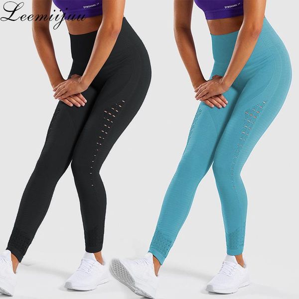 

leemiijuu sport leggings high waist fitness women yoga pants elastic push up tights gym workout squat proof running sportswear, White;red