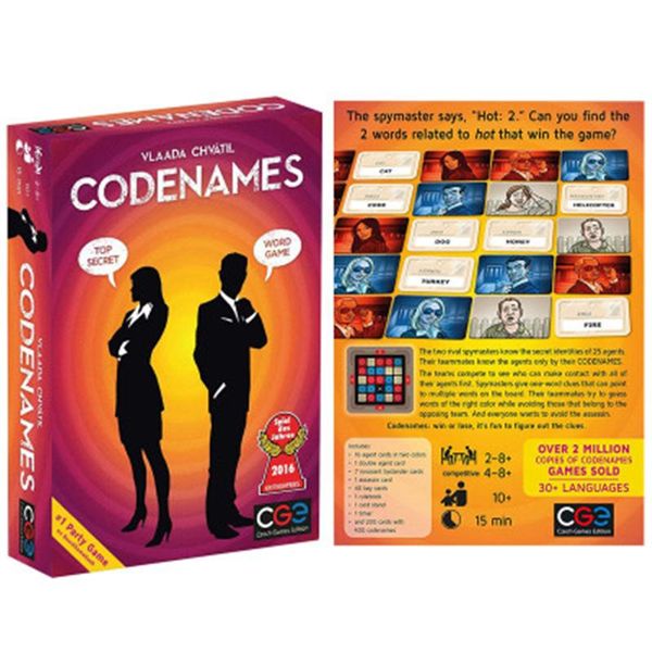 

2021 czech and games codenames action confidential code explosive board card chess toys puzzle game spot