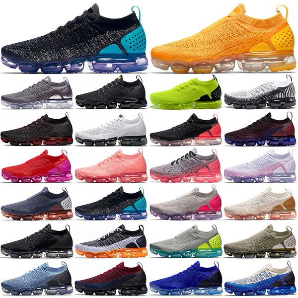 

new vapor running shoes max 2.0 fly men women outdoor trainers knit metallic gold gunsmoke fashion mens womens sports sneakers