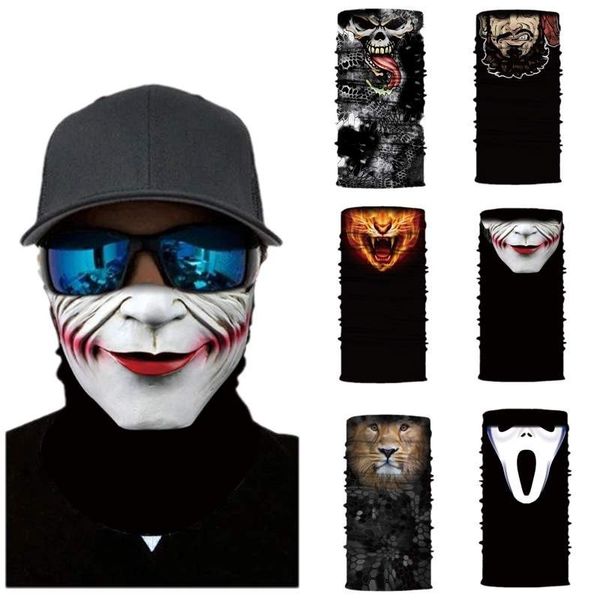 

neck printing funny face scarf magic 3d headscarf outdoor sunscreen windproof mask wash towel qlk4