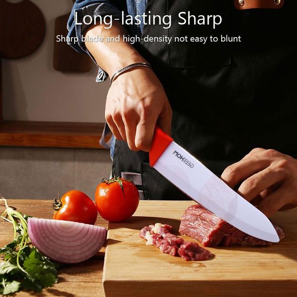 

керамический нож 3 4 5 6-дюймовый кухонный шеф-повар утилита для утилиты paring ceramic ножи для ножей установите белый zirconia blade blade