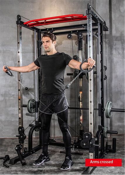 

hand grippers new smith machine steel squat rack gantry frame fitness home comprehensive training device squat bench press frame