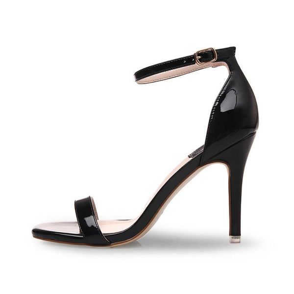 

dress shoes classical design brief ankle straps 7cm 9cm high heels women sandals elegant, Black