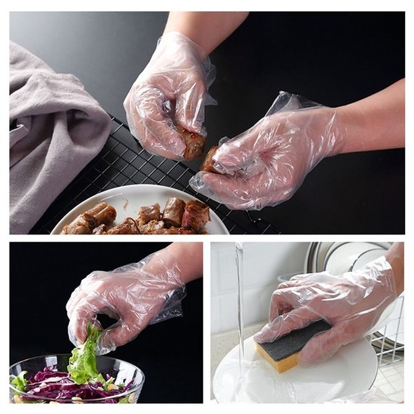 

for prep plastic gloves 100pcs/bag disposable food cooking,cleaning,food handling kitchen accesoutletspo7