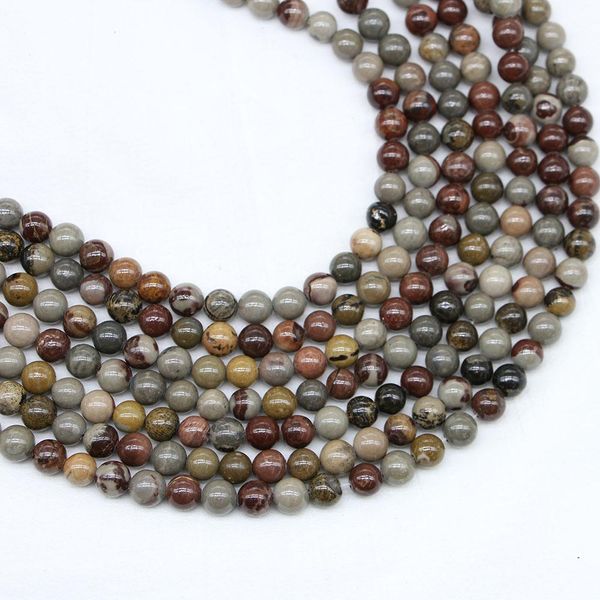 

4 6 8 10 12mm natural stone grass flower jaspers bead round loose spacer beads for jewelry making findings diy bracelet earrings h bbyott