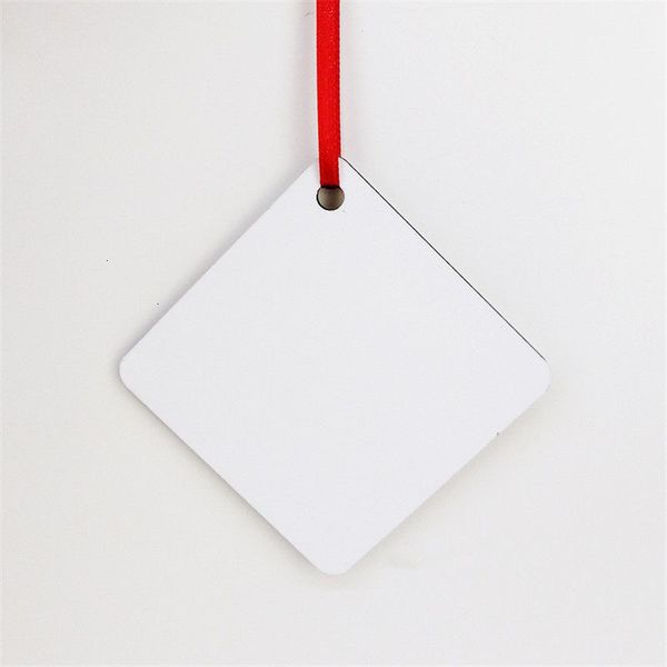 

snow decorations christmas sublimation ornaments mdf round square transfer printing diy blank consumable xmas giftsd