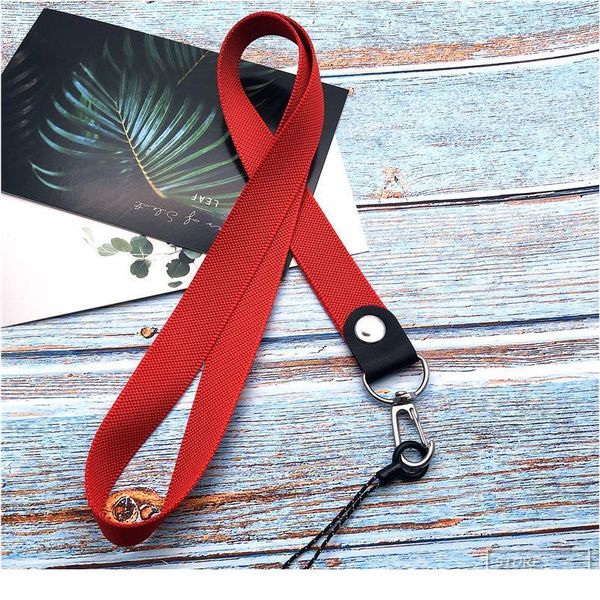

mobile phone straps metal clip hanging neck rope lanyard para llaves for iphone camera usb holder id pass card name badg qyleji