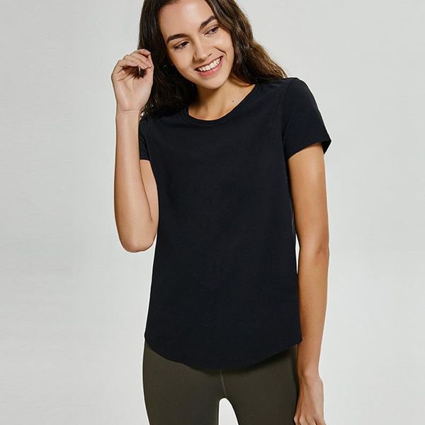 

female t-shirt sports short sleeve workout fitness gym women dry fit slim sport shirt top, White