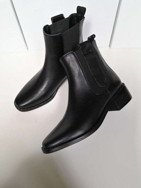

designer women casual flat sole leather leather high sole barefoot desert boots martin boots htdgcfgscjjghfhjk#, Black