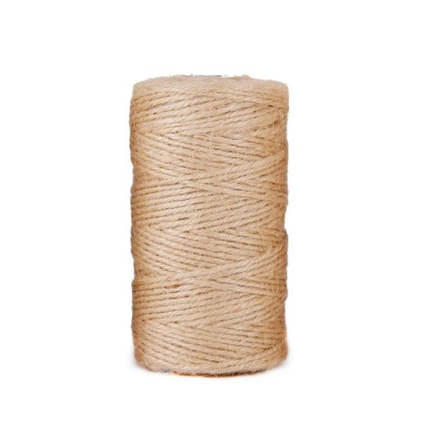 

100 yard natural jute twine arts crafts gift christmas industrial packing materials durable string for gardening applications, Black;white