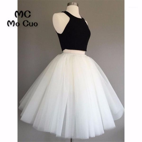 

ball gown 2018 short homecoming dress white&black cocktail party dress sleeveless halter party short homecoming1